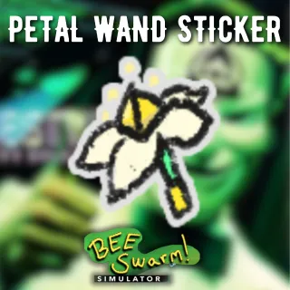 Petal Wand Sticker - Bee Swarm Simulator (BSS)