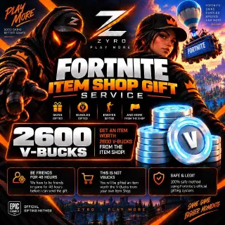 Vbucks | V-bucks 2,600