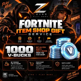 1000 V-Bucks | Fortnite 1000 Vbucks Gifting