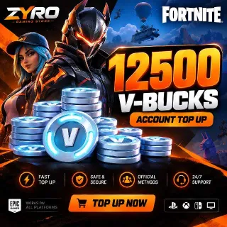 Fortnite 12,500 V-bucks | 12500 VBUCKS TOPUP
