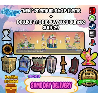 Premium Shop Items + Deluxe Tropical Bundle (July 29, 2026) 💎
