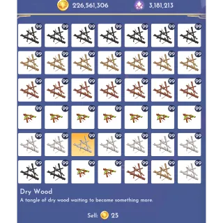 42 Stacks All Wood Types💎Disney Dreamlight Valley 💎 Treasure Island || Materials