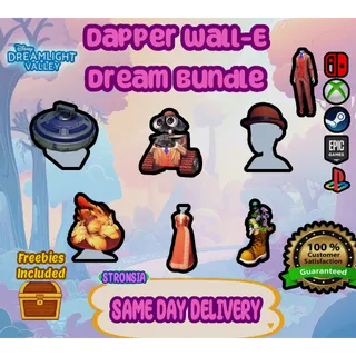 💎 Dapper WALL-E Dream Bundle Premium Items **Limited Sale** {READ DESCRIPTION} 💎DELIVERY TODAY💎 Disney Dreamlight Valley