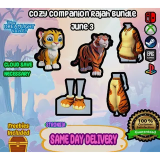 *NEW* Cozy Companion Rajah Bundle💎 Disney Dreamlight Valley