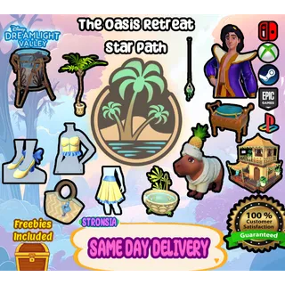 The Oasis Retreat Star Path💎 Disney Dreamlight Valley 💎SAME DAY DELIVERY 💎