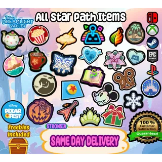 All Star Path Items 💎 SAME DAY DELIVERY 💎 Disney Dreamlight Valley