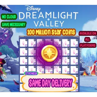 100,000,000 (100 Million) Star Coins 💎 Disney Dreamlight Valley 💎SAME DAY DELIVERY 💎