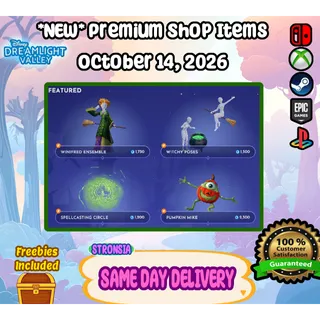 *NEW* Premium Shop Items (October 14, 2026) 💎 Disney Dreamlight Valley 💎SAME DAY DELIVERY 💎
