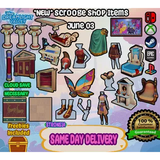 All NEW* Scrooge Shop Items (June 3)💎 Disney Dreamlight Valley