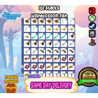 112 Stacks Wishblossom Fish💎 SAME DAY DELIVERY 💎 Wishblossom Ranch DLC