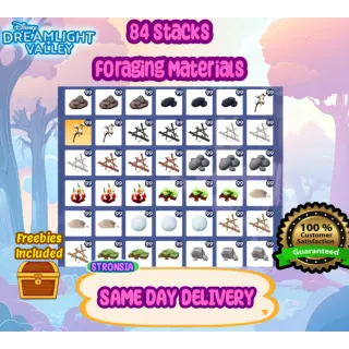 84 Stacks of Foraging Materials 🟢 SAME DAY DELIVERY 🟢