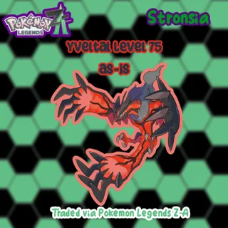 Yveltal Level 75 As-is || Pokemon Legends: Z-A || PLZA || Delivery Available Today