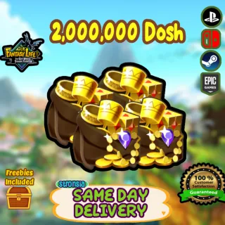 2 Million Dosh || 🟢SAME DAY DELIVERY🟢 || Fantasy Life i: The Girl Who Steals Time