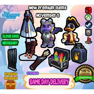 *NEW* Premium Items (November 5) 💎 Disney Dreamlight Valley 💎SAME DAY DELIVERY 💎