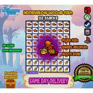112 Stacks Honeyglow Woods DLC Fish💎SAME DAY DELIVERY 💎
