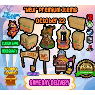 *NEW* Premium Items (October 22) 💎 Disney Dreamlight Valley 💎SAME DAY DELIVERY 💎