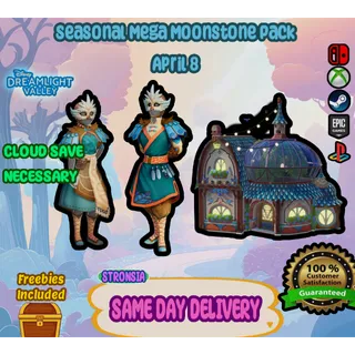 *NEW* Seaonal Mega Moonstone Bundle (April 8) 💎 Disney Dreamlight Valley 💎SAME DAY DELIVERY 💎