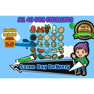 All 80 Sea Creatures 🟢SAME DAY DELIVERY🟢