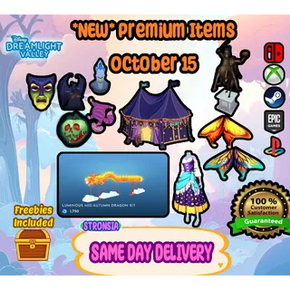 Premium Items (October 15, 2025) 💎 Disney Dreamlight Valley 💎SAME DAY DELIVERY 💎