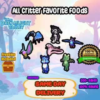 All Critter Favorite Foods || Dreamlight Valley