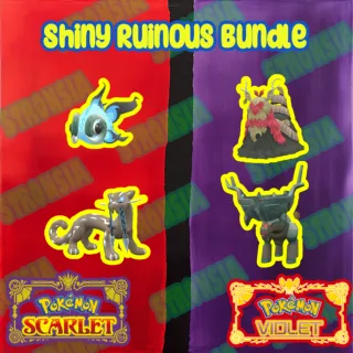 Shiny Ruinous Bundle|| Wo Chien, Chi Yu, Ting Lu, Chien Pao 🟢SAME DAY DELIVERY🟢Pokémon Scarlet and Violet