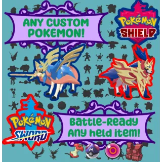 Choose Any 1 Legal Pokemon {Max IVs/EVs, Shiny, Ability, Battle Ready} ✅SAME DAY DELIVERY✅ Pokemon Sword and Shield