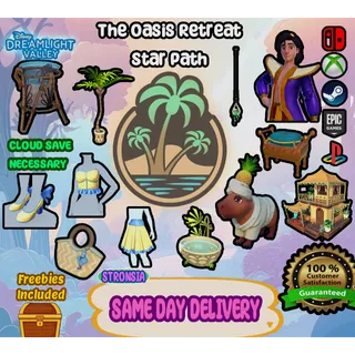 The Oasis Retreat Star Path💎 Disney Dreamlight Valley 💎SAME DAY DELIVERY 💎