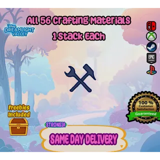 1 Stack of All Crafting Materials (56 Materials Total)💎SAME DAY DELIVERY 💎