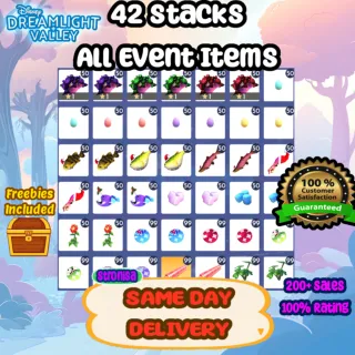 42 Stacks of All Event Items 💎 Disney Dreamlight Valley 💎 SAME DAY DELIVERY💎 