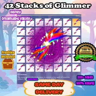 42 Stacks of Glimmer + Extras 💎 Disney Dreamlight Valley 💎 SAME DAY DELIVERY💎 Storybook Vale Eternity Isle || Materials