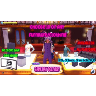 Pick 10 Furniture and/or Clothing  💎Disney Dreamlight Valley 💎SAME DAY DELIVERY 💎Dream Shard Crafting 