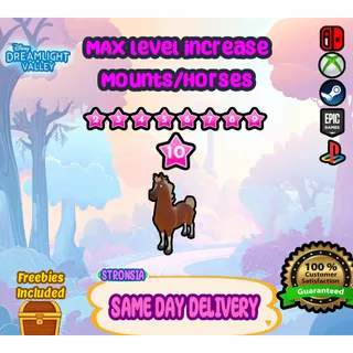MAX Level Increase Horses/Rideable Mounts 🟢 SAME DAY DELIVERY 🟢