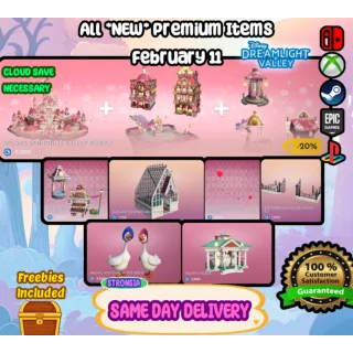 All *NEW* Premium Items (February 11)💎 Disney Dreamlight Valley 💎SAME DAY DELIVERY 💎