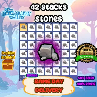 42 Stacks of Stones 💎 SAME DAY DELIVERY💎