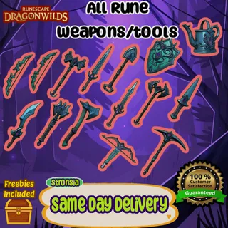 All Rune Weapons/Tools *DISCOUNTED*|| RuneScape: Dragonwilds || ✨ SAME DAY DELIVERY ✨