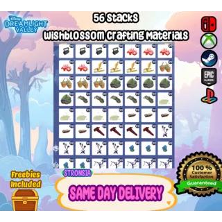 56 Stacks Wishblossom Ranch DLC Crafting Materials 💎SAME DAY DELIVERY 💎
