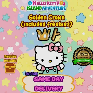 Hello Kitty Golden Crown (Includes Freebies) **LIMITED DEAL** || Hello Kitty Island Adventure 