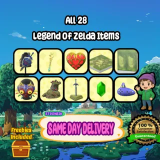 Legend of Zelda ACNH Items 🟢SAME DAY DELIVERY🟢100% Security || {Freebies Included}