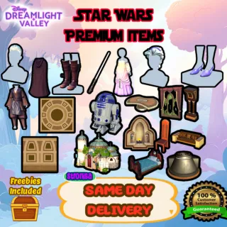 Star Wars Premium Items || Disney Dreamlight Valley || Same Day Delivery