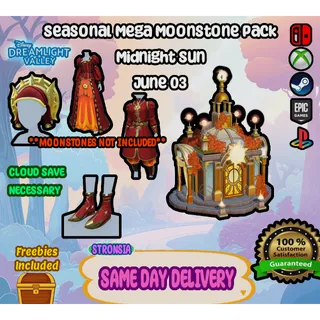 *NEW* Seasonal Mega Moonstone Bundle (June 3) 💎 Disney Dreamlight Valley 💎SAME DAY DELIVERY 💎