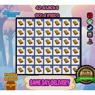 42 Stacks of Gold Ingot 💎SAME DAY DELIVERY 💎