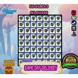 56 Stacks of All Roses 💎SAME DAY DELIVERY 💎