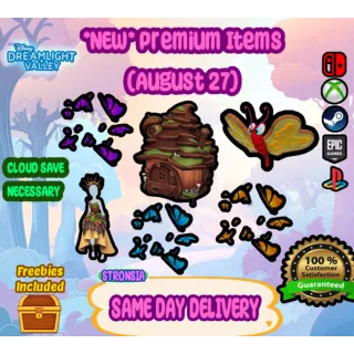 *NEW* Premium Shop Items (August 27)💎 Disney Dreamlight Valley 💎SAME DAY DELIVERY 💎