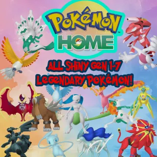 All Gen 1-7 SHINY Legendary Pokemon **LIMITED DEAL** Best Stats|| Pokemon HOME 