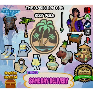 The Oasis Retreat Star Path💎 Disney Dreamlight Valley 💎SAME DAY DELIVERY 💎