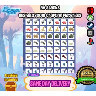 56 Stacks Wishblossom Ranch DLC Crafting Materials 💎SAME DAY DELIVERY 💎