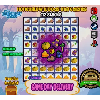 112 Stacks Honeyglow Woods DLC Ingredients💎SAME DAY DELIVERY 💎