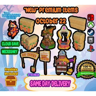 Premium Items (October 22, 2025) 💎 Disney Dreamlight Valley 💎SAME DAY DELIVERY 💎