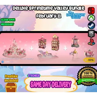 Deluxe Springtime Valley Bundle Premium Items💎 Disney Dreamlight Valley 💎SAME DAY DELIVERY 💎