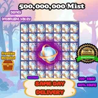 500,000,000 Mist (500 Million) + Extras 💎 Disney Dreamlight Valley 💎 SAME DAY DELIVERY💎 Storybook Vale || Gems